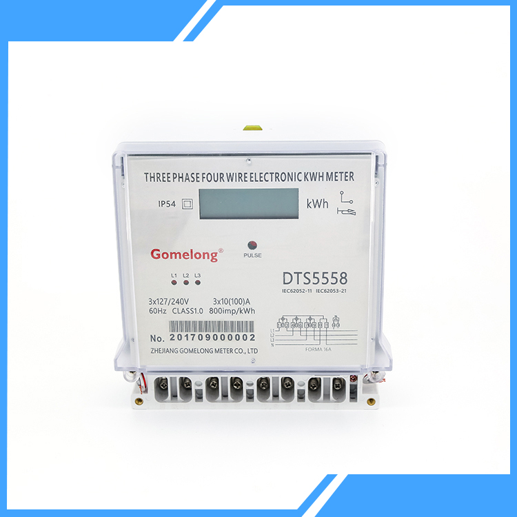 Three Phase LCD Digital Kwh Meter with CT