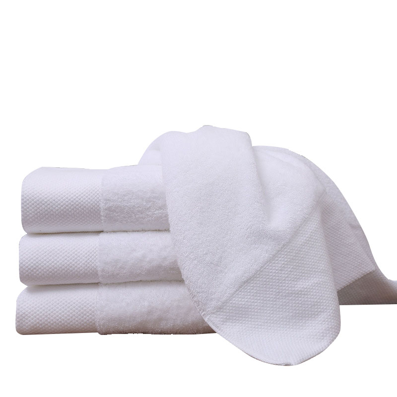 Luxury Platinum Satin Bath Towel 100% Cotton Bath Towel Sets