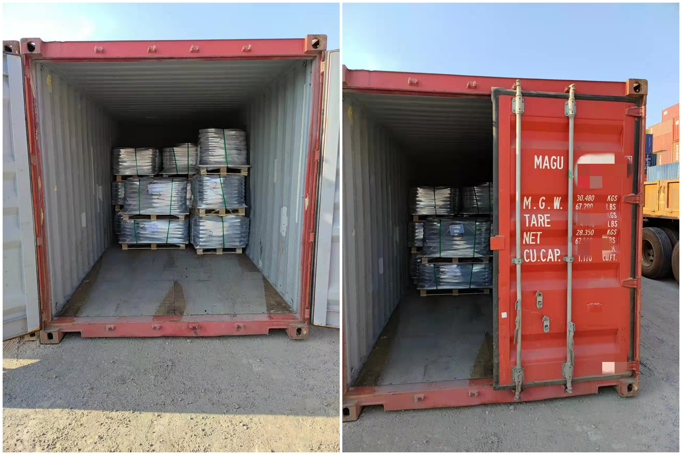 2 containers shipped to the port of Santos, Brazil today! #SLIP ON FLANGE ASME B16.5 150#  8
