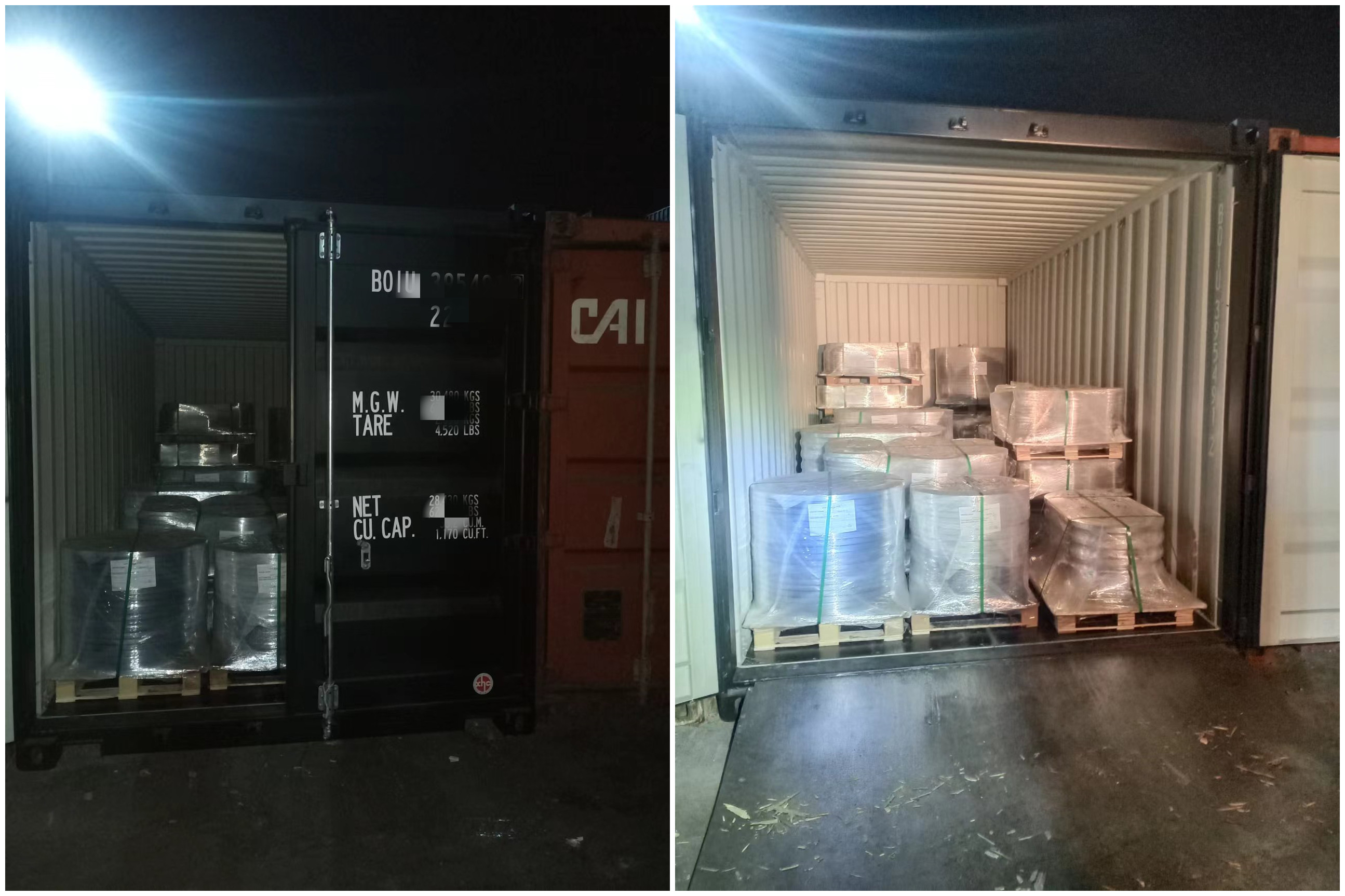 2 containere expediate astăzi în portul Ravenna, Italia!