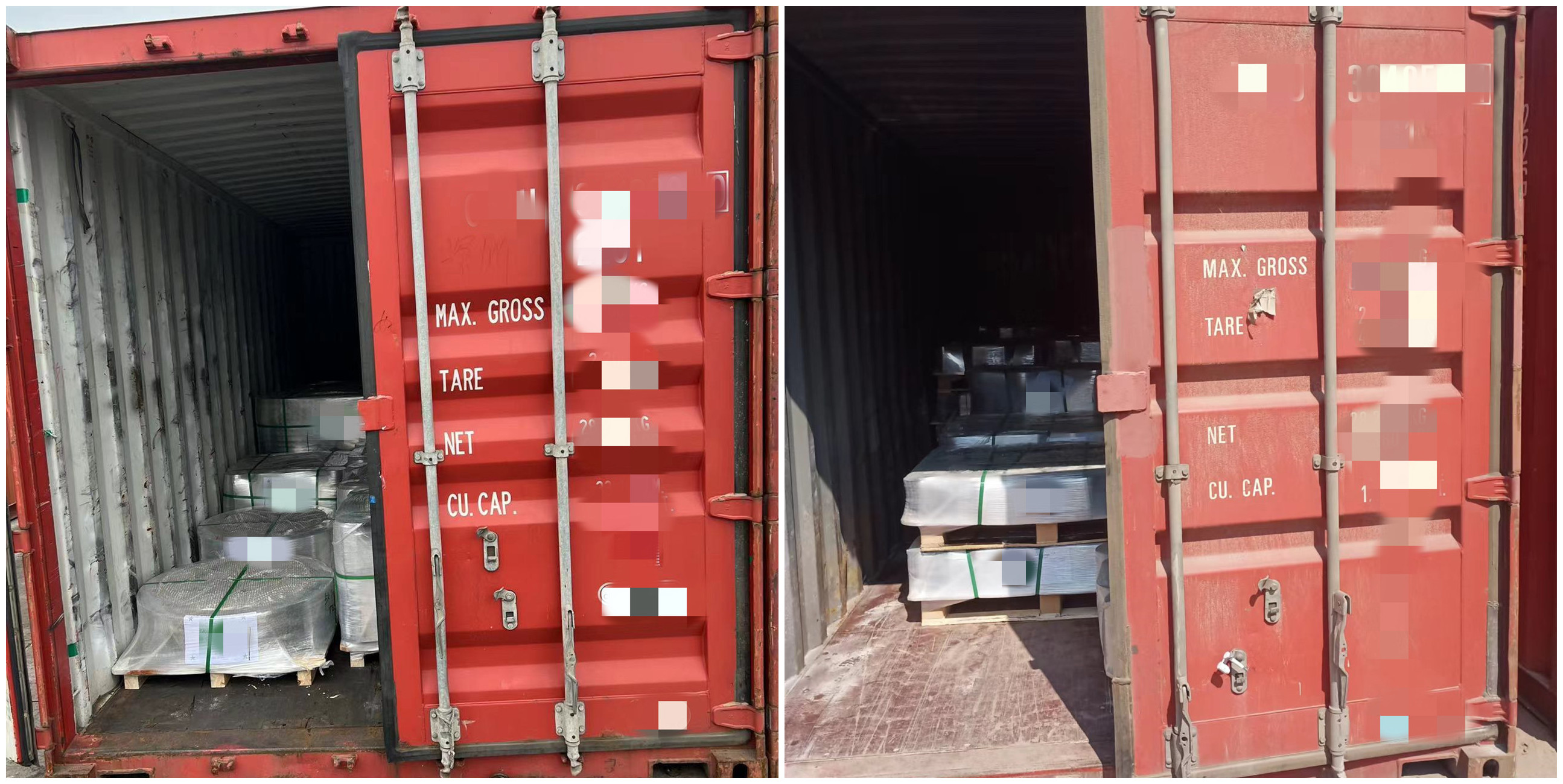 Two containers of EN1092-1 TYPE01 PN16 DN150 S235JR P245GH PL FLANGE are shipped together!