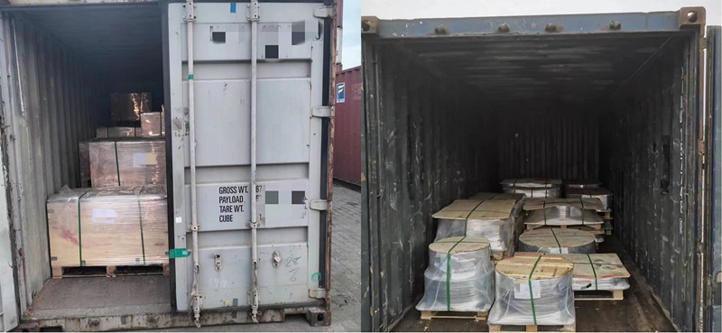 ¡Dos contenedores de brida de placa forjada de acero tipo 01 En1092 para soldadura se envían hoy a Alemania!