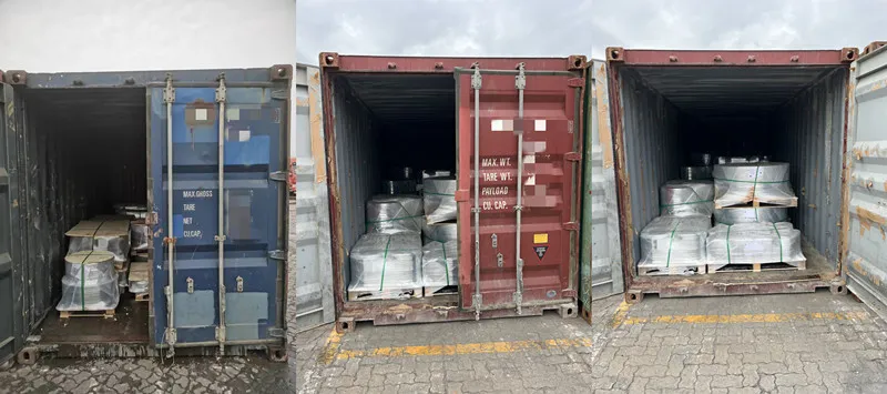 Üç konteyner JIS 10K Plaka Flanş birlikte gönderilir!