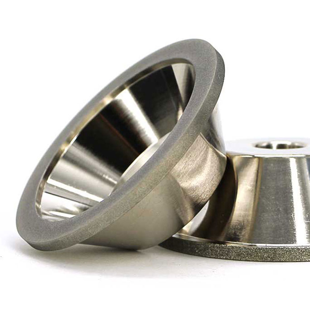 Алмазный шлифовальный круг с гальваническим покрытием в форме чаши для карбида