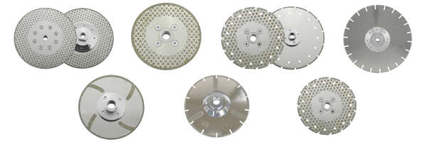 diamond cutting disc with flange