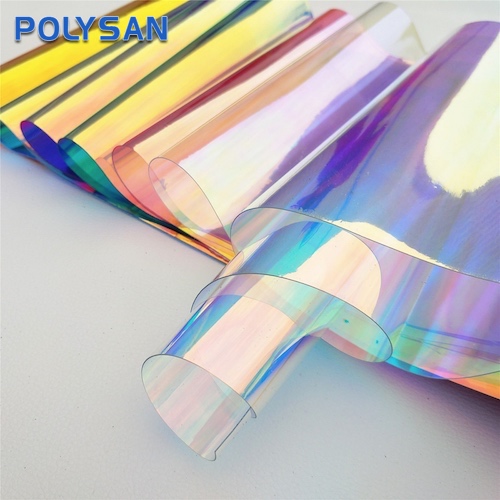 Fluorescerende farve gennemsigtig blød PVC-film