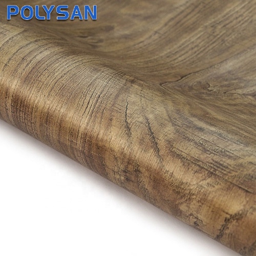 Самозалепващо се дървено ламинирано PVC декоративно винилово фолио