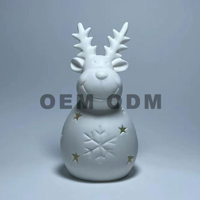Durable White Porcelain Ornaments