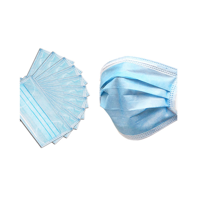 3 Ply Non Woven Disposable Protective Masks ສໍາລັບຜູ້ໃຫຍ່