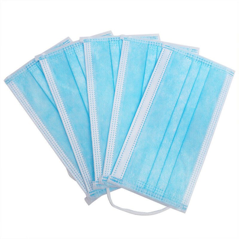 3 Ply Non Woven Disposable Protective Adults Masks