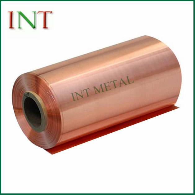 Aplicación industrial de lámina de cobre puro.