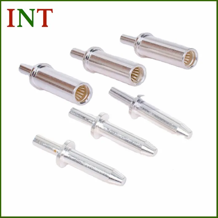 Copper Crown Connector Spring Plug ເພດຊາຍ ແລະ ເພດຍິງ