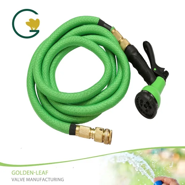 28FT Water Hose Spray Nozzle Napapalawak na Flexible Green Garden