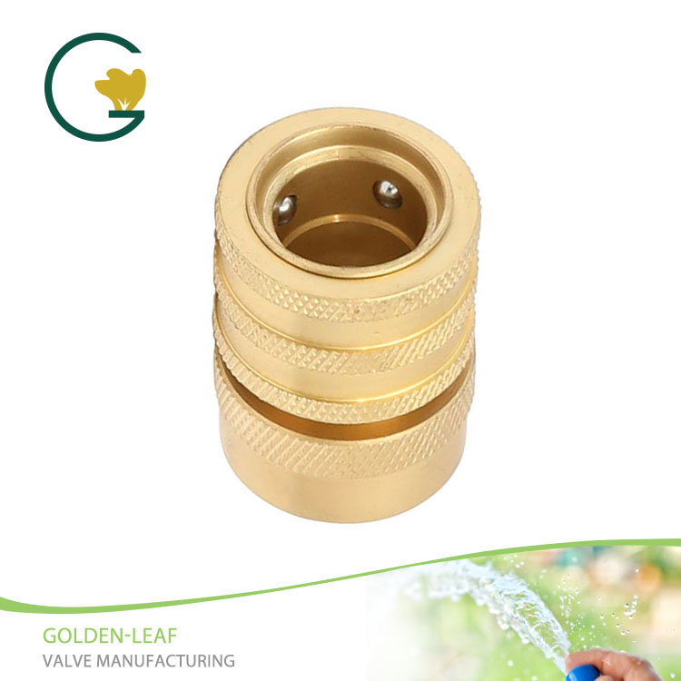 3/4â € Γυναικείο Brass Quick Hose Connector With Water Stop