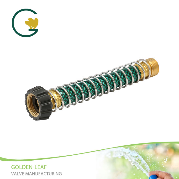 Messing 3/4-in tuinslang reparatieconnector voor spiraalveerkraan