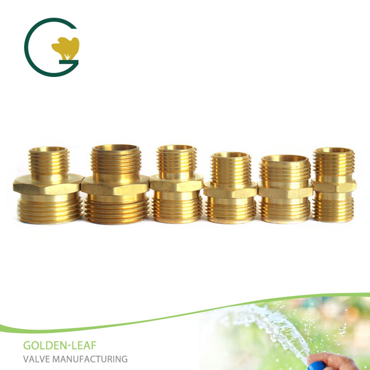 Brass Dual male Pipe Fitting, Hex Nipple