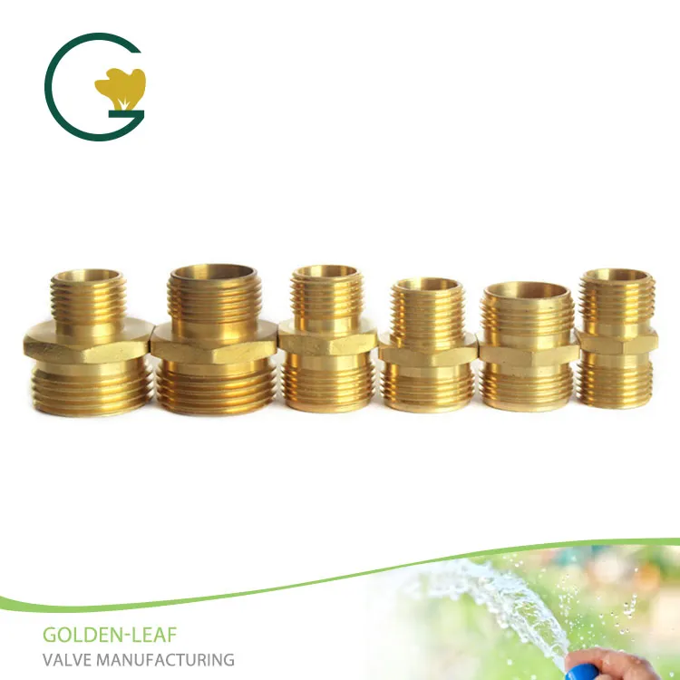 Brass Dual male Pipe Fitting, Hex Nipple