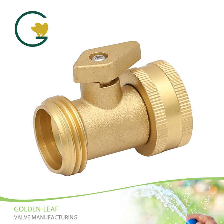 Brass Shut-off Connector With Copper Handle