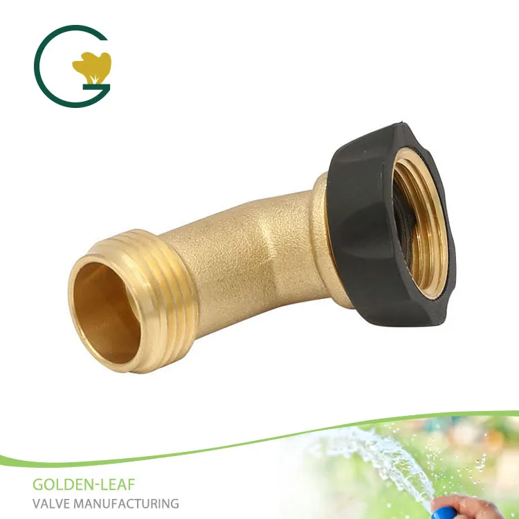 Brass Threaded Male Gooseneck Hose Adapter