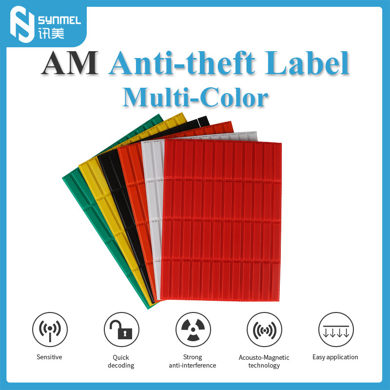 AM-etiketter i flere farver