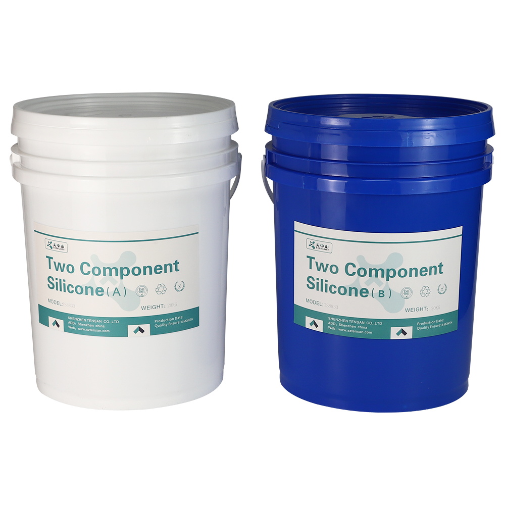 What are the reasons for the caking of silicone potting compounds?