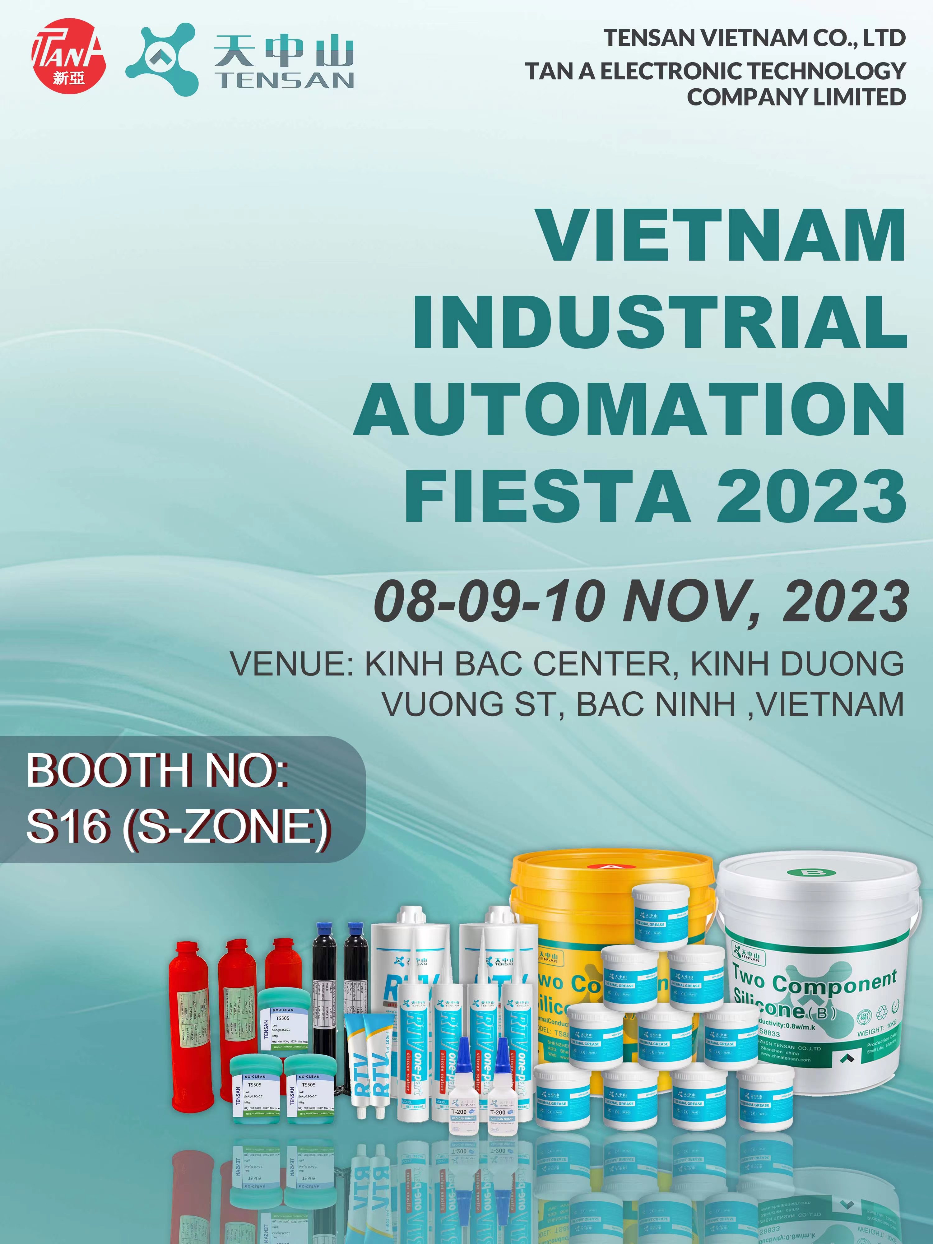 Shenzhen Tensan Limited Company participated in Vietnam Industrial Automation Fiesta 2023 to lead the revolution in factory automation and smart manufacturing