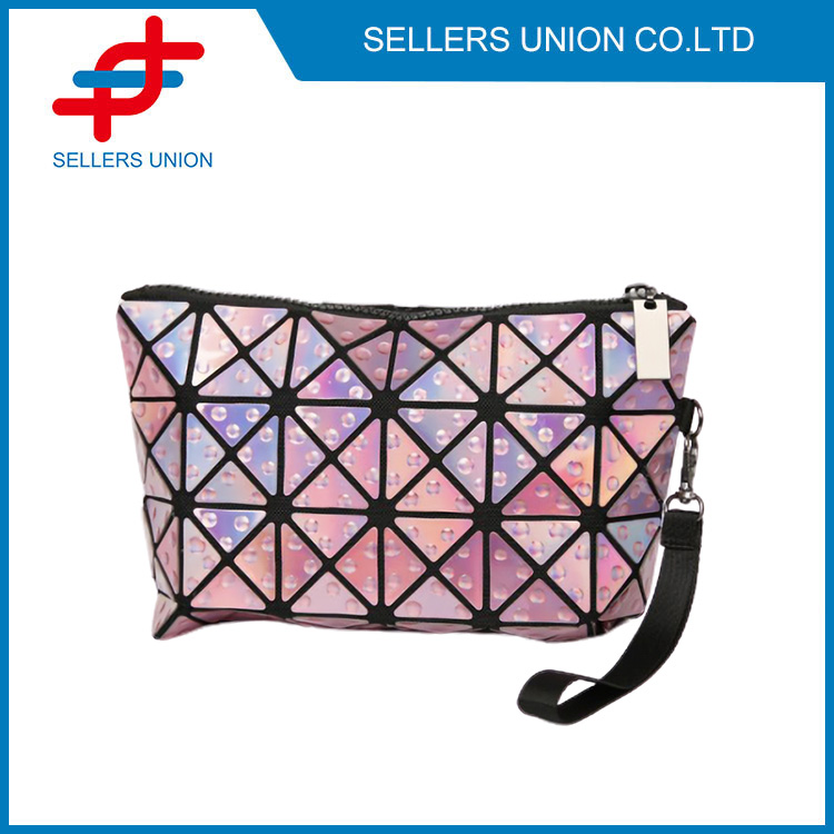 Geometrisk Cork Clutch Beauty Bag