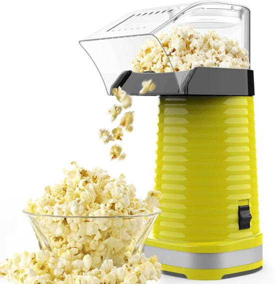 1200W elektrisk automatisk Air Popper Popcorn Maker