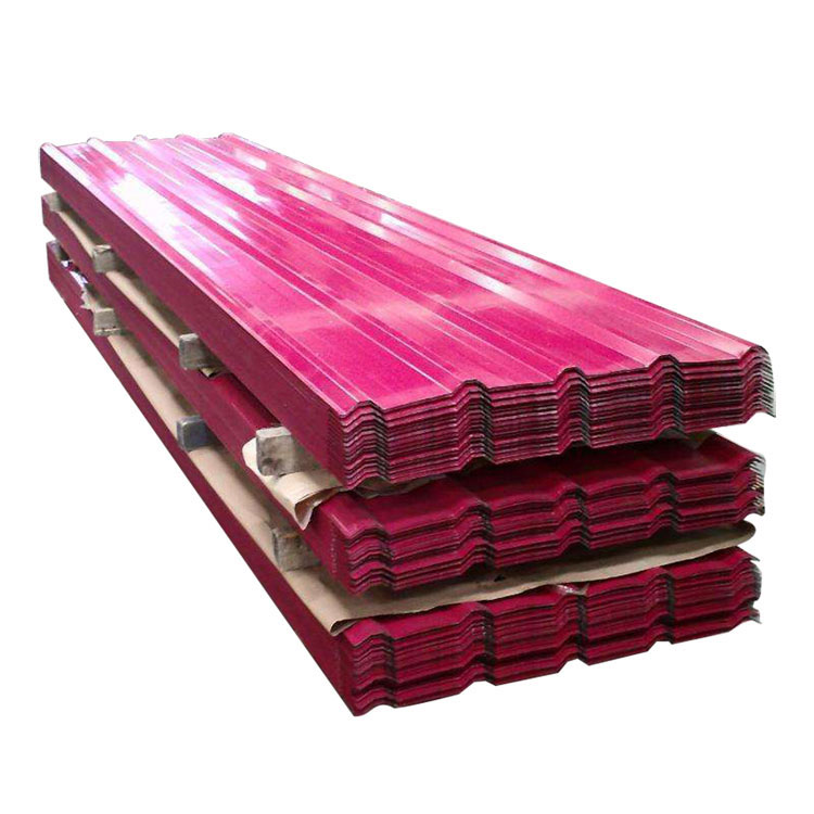 အရောင်ခြယ်ထားသော Corrugated Steel Roofing Sheet
