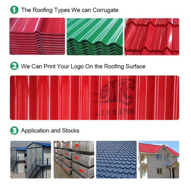 PE PPGI Corrugated Roofing Sheets