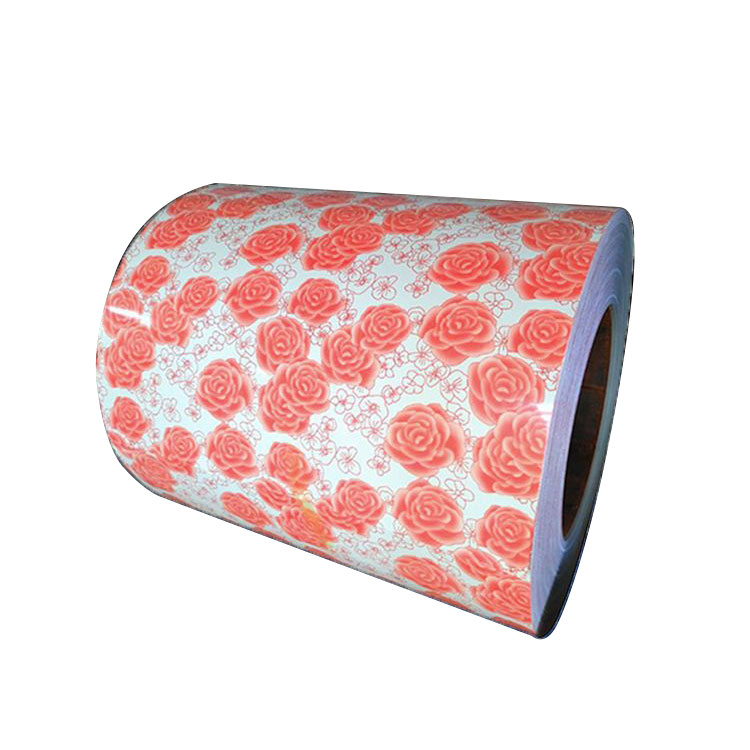 Low Price Sale Flower Design Pattern Printing PPGI Color Coated Steel Coil