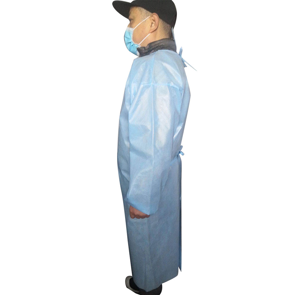 Zdravotnícky izolačný plášť (modrý)