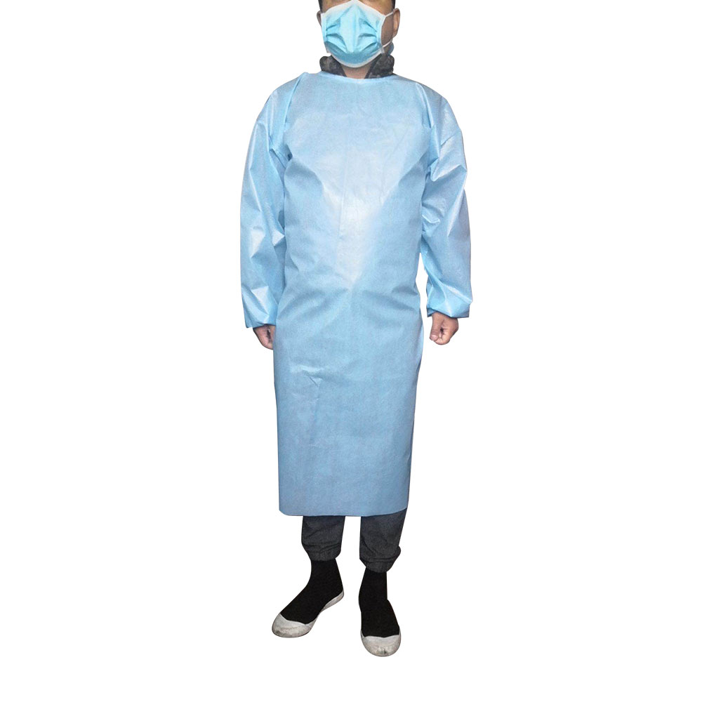 Медицинска изолационна рокля (синя)