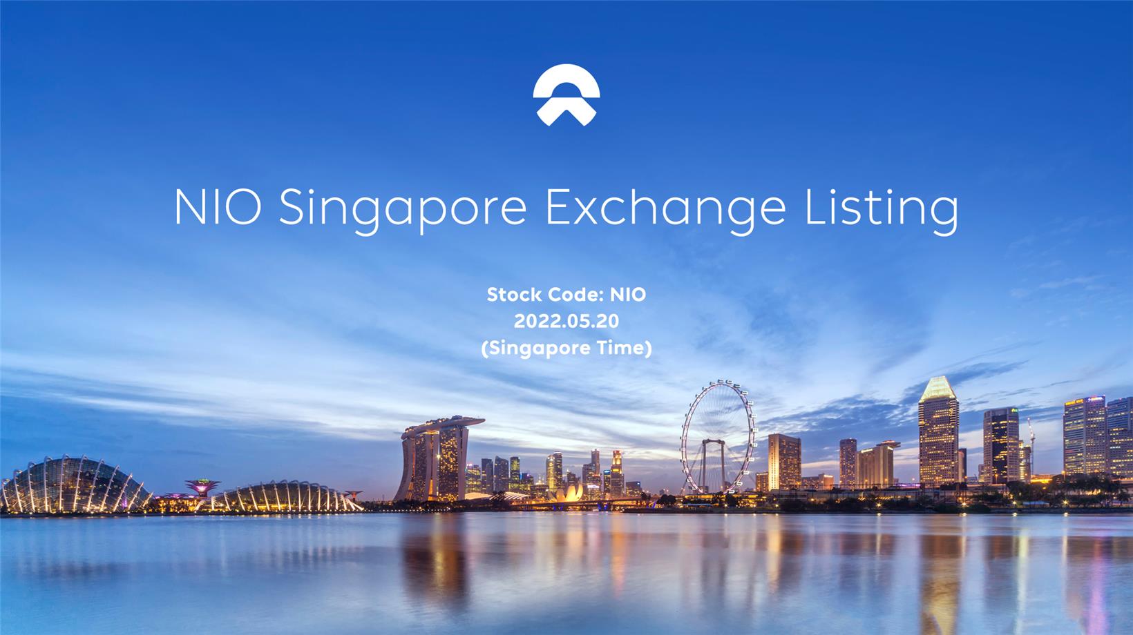 NIO goes public on Singapore Exchange on May 20