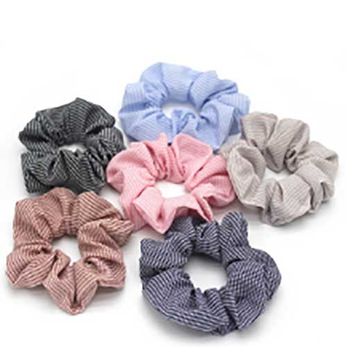 Factory Price Popular Colorful Soft Flower Elastic Hair Ring Band Large Intestine Circle Hair Ring - 0