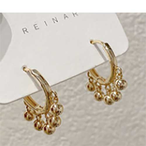 18k 14k Gold Plated Wholesale Small Gold Earrings Woman 2020 Ladies Earrings Designs Snake Hanging Charm Hughes Earring