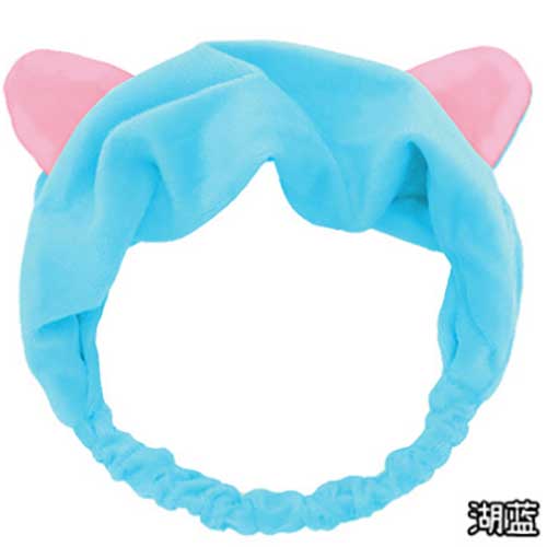 Lightning Delivery Bunny Ears Elastic Hairband Makeup Wire hairband for Girls - 0 