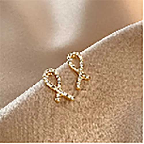Vershal INS New Trend Hoop 18K Gold Plated Gold Plated Charm Round Earrings Hot Minimalist Earrings Jewelry