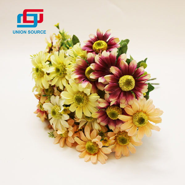 7 Köpfe Ölgemälde Chrysanthemenstrauß Künstliche Blumen für die Dekoration Verwendung