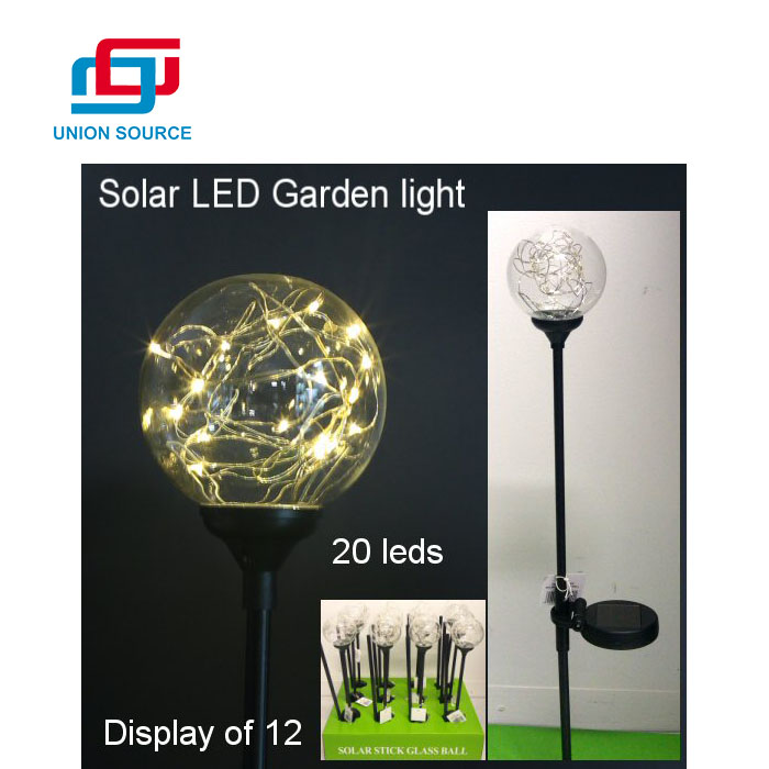 Luz solar LED de la bola del jardín impermeable del ahorro de energía vendedor caliente del Amazonas - 0 
