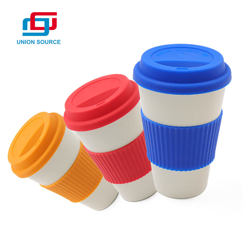 Bamboo Fiber Cup With Silicone Lid