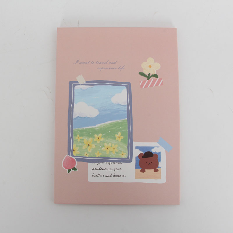 Beautiful Little Bear And Landscape Painting Foldable Mirror
