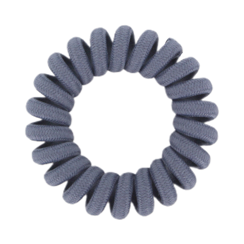 Best Selling Dark Blue Color And Round Telephone Hair Rope