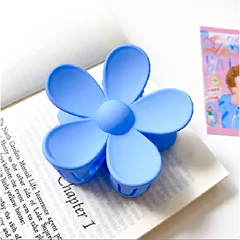 Big Flower Five Petals Flower Catch Clip Net Red Hair Acts The Role Of Girl Fashion Joker Hairpin