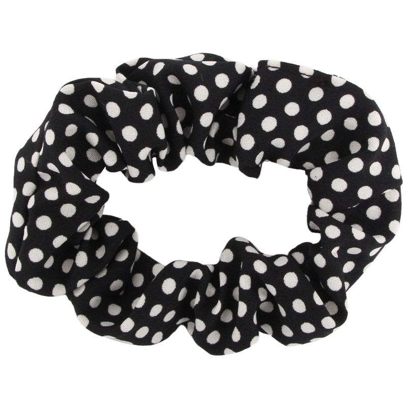 Black Polka Dot Hair Rope Hair Accessoire voor meisje