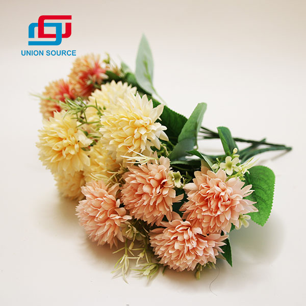 Cheapest Price Spring Spike 5 Branches 5 Heads Flowers Artificial Bouquet For Home And Garden Decoration