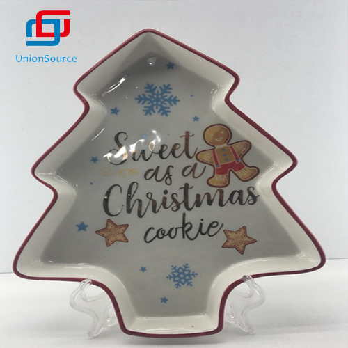 Čína nový design velký strom talíř nádobí vánoční domácí dekorace pro použití cookies