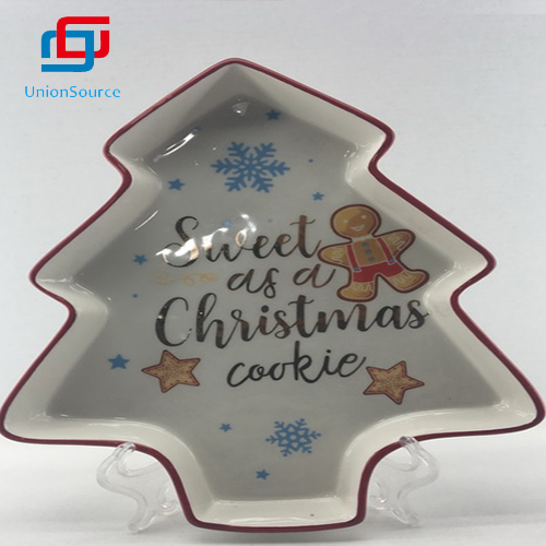 Čína nový design velký strom talíř nádobí vánoční domácí dekorace pro použití cookies - 2 