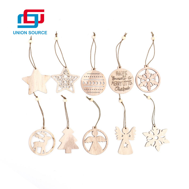 Christmas Wooden Hanging Decor For Indoor Xmas Tree