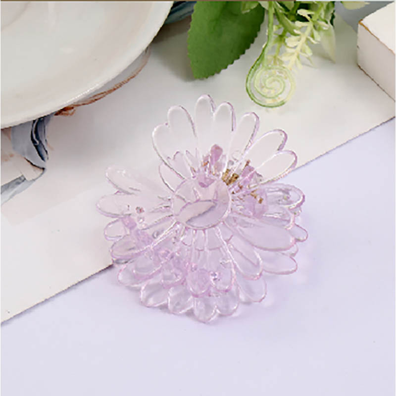 Custom Plastic Ribbon Flower Hairpin Decorative Hair Accessories Girls Fashionable Hair Clips Hair Pin - 0 